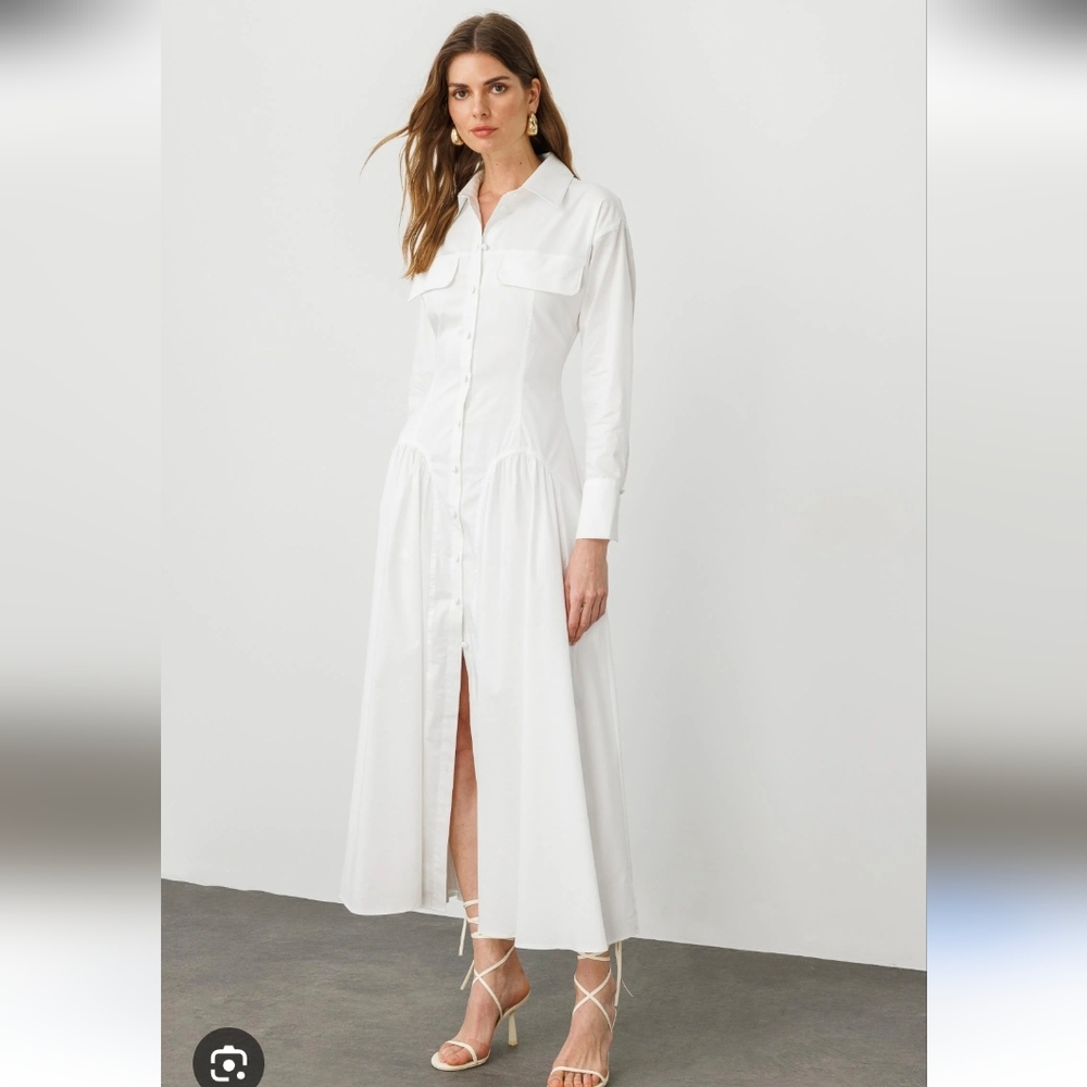 Chic White Maxi Dress - Picture 4 of 6